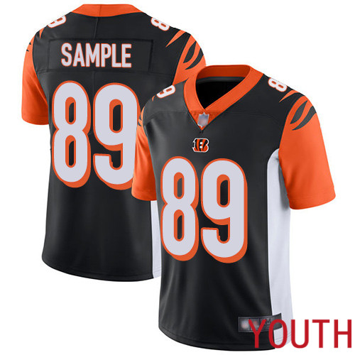 Cincinnati Bengals Limited Black Youth Drew Sample Home Jersey NFL Footballl #89 Vapor Untouchable
